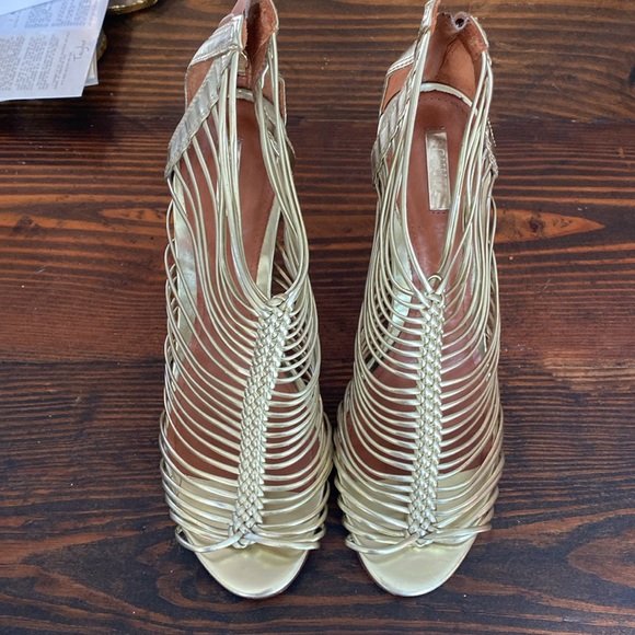 SCHUTZ Golden Cage Heels/Size 8.5 - Picture 7 of 7